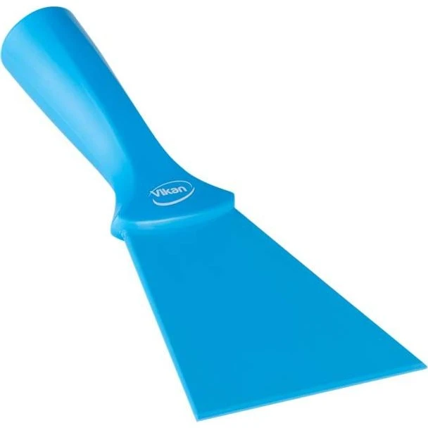 Vikan Nylonschaber 100 mm blau mit Gewindegriff