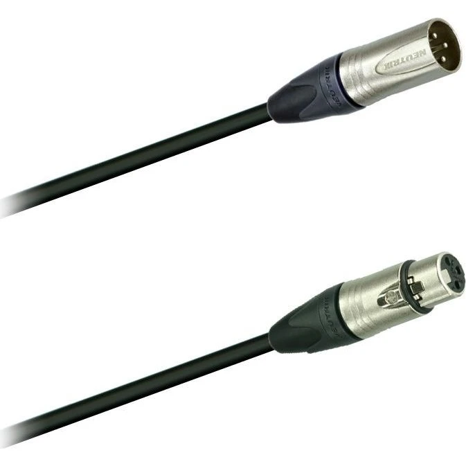 Neutrik DMX-Kabel 3m XLR male/female schwarz
