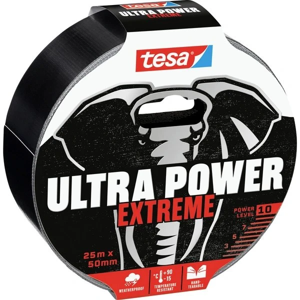 tesa Ultra Power Extreme Reparaturband 25 m x 50 mm schwarz