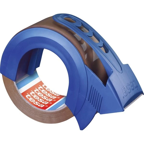 tesa tesapack Solid & Strong Paketband 66 m x 50 mm braun mit Abroller
