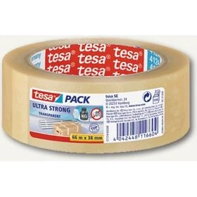 tesa tesapack® Ultra Strong 66 m x 38 mm transparent