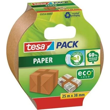 tesa tesapack® Paper Packband 25m x 38mm braun