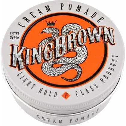 King Brown Cream Pomade 75 g – Leichter Halt, natürlicher Look
