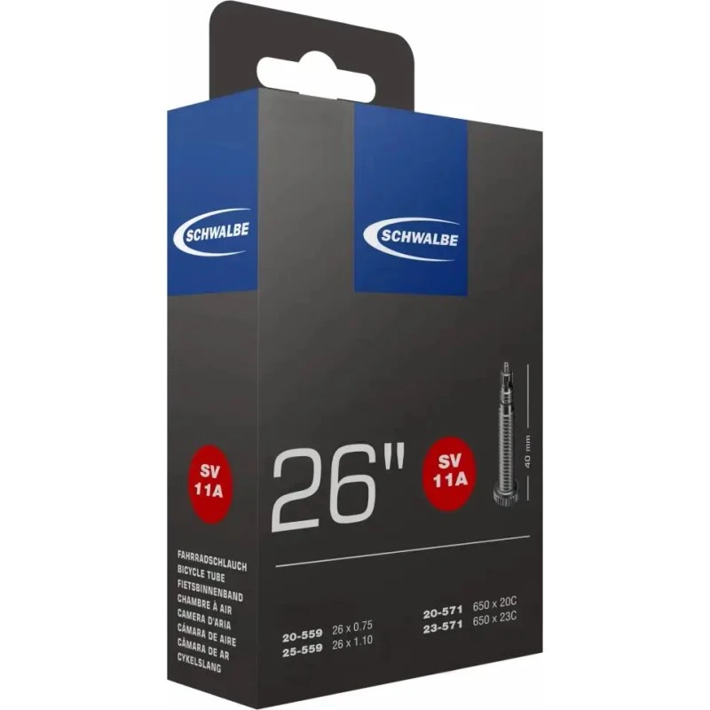 Schwalbe SV11A Schlauch 26 Zoll 40 mm Presta