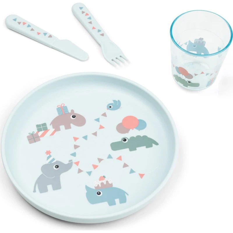 Done By Deer Celebration Foodie Dinnerset Blau
