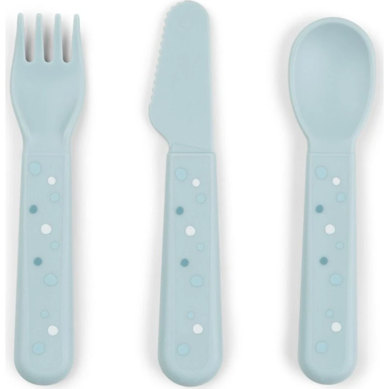 Done by Deer Happy Dots 3-tlg. Besteck-Set Blau
