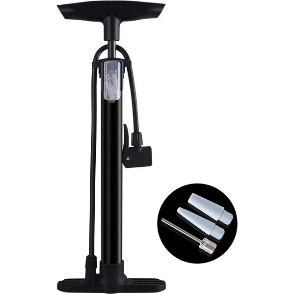 AluPump Pro 160 PSI Hochdruck-Fahrradpumpe mit Ballnadel
