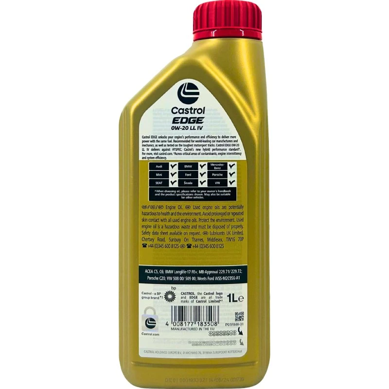 Castrol Edge 0W-20 LL IV Synthetiköl