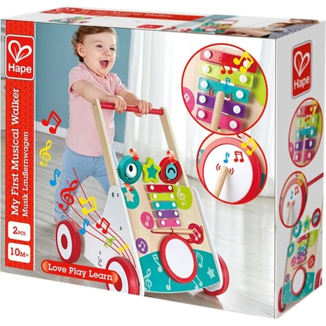 Hape Musik Lauflernwagen mit Instrumenten