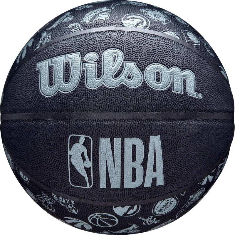 Wilson NBA All Team Basketball Größe 7 Schwarz Matt