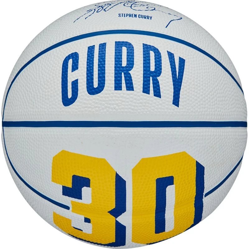 Wilson Steph Curry Player Icon Mini-Basketball (Size 3, Weiß)