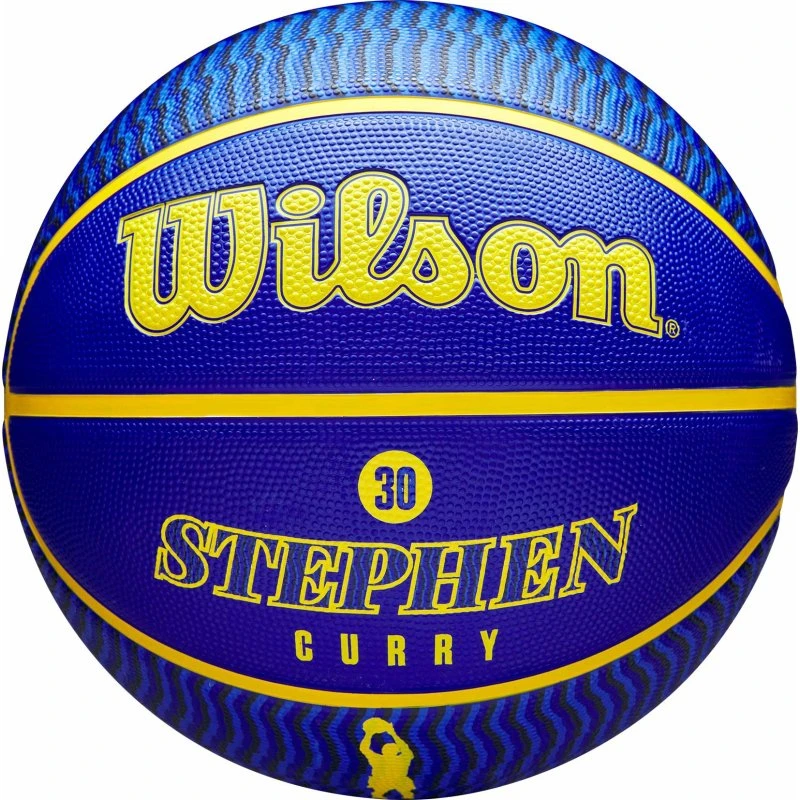 Wilson NBA Icon Stephen Curry GS Warriors Outdoor-Basketball (Größe 7)