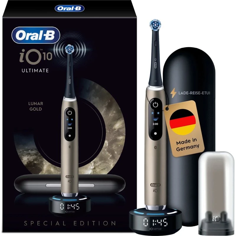 Oral-B iO Series 10 Elektrische Zahnbürste Lunar Gold