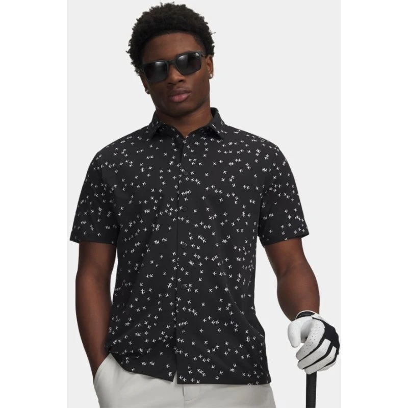 Under Armour Drive Golf Trip BD Shirt Halbarm Polo schwarz