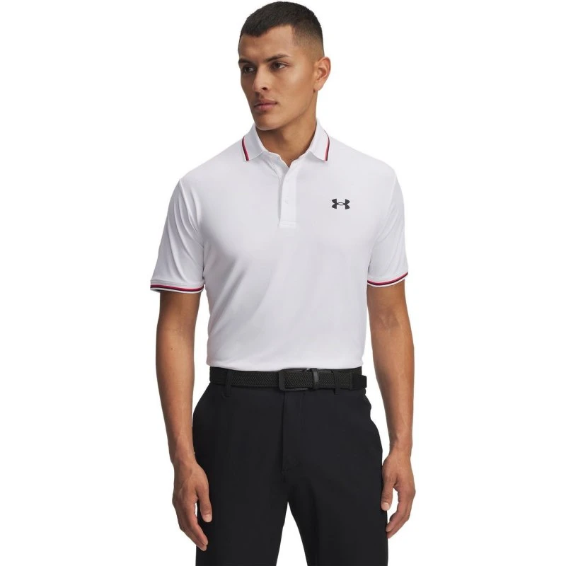 Under Armour Playoff 3.0 Rib Polo Shirt Blau Atlantis/Weiß/Midnight Navy