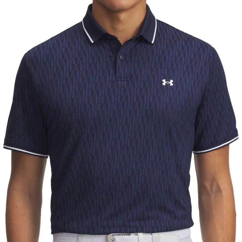 Under Armour Playoff Sport Jacquard Polo Midnight Navy/White