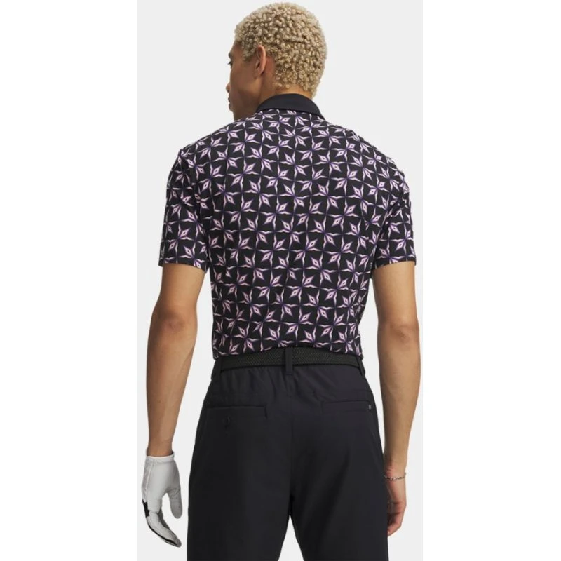 Under Armour Armour Dry Printed Polo White/Rack Green/Black S