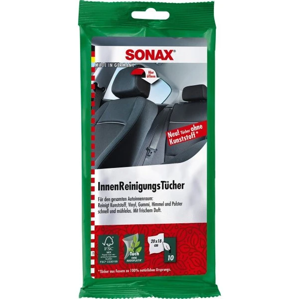 SONAX Innenraum-Reinigungstücher 10 Stück