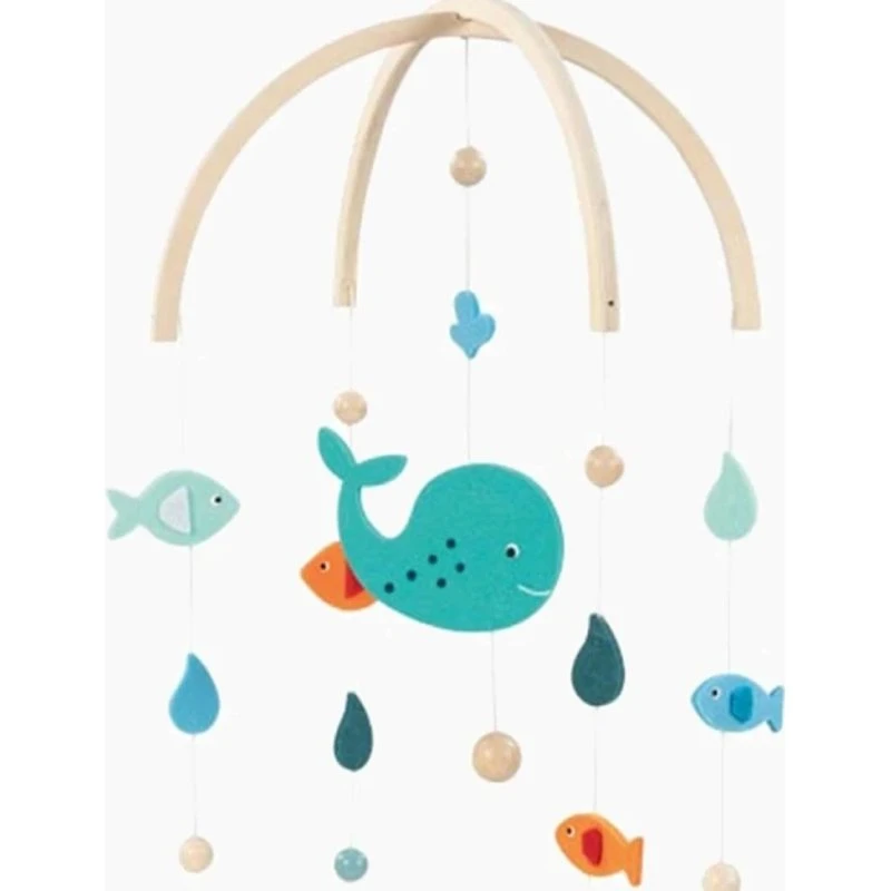 Goki Holz-Mobile Wal mit Filz, 25 x 30 cm