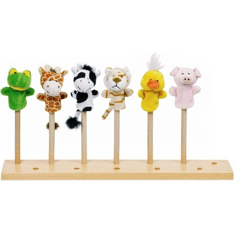 Goki Fingerpuppen-Set Tiere (6 Stück)