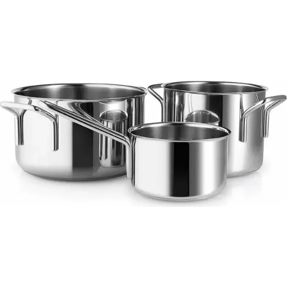 Eva Solo Trio Edelstahl Topfset 3-teilig recycelt