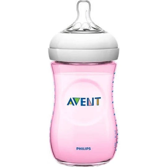 Philips Avent Natural Flasche Flow 2 Rosa 260 ml