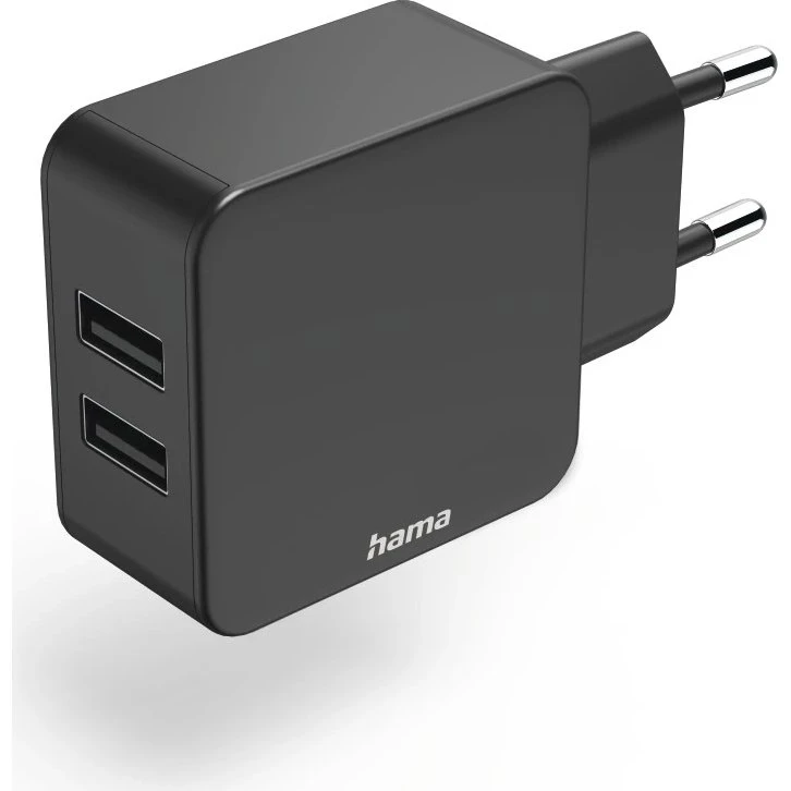 Hama USB-Duo-Ladegerät 2,4A schwarz