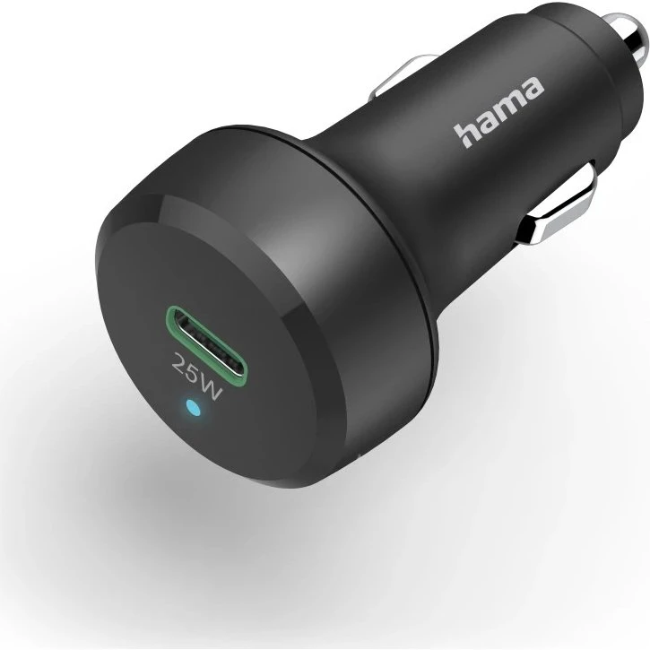 Hama Auto-Schnellladegerät 25W USB-C PD Schwarz