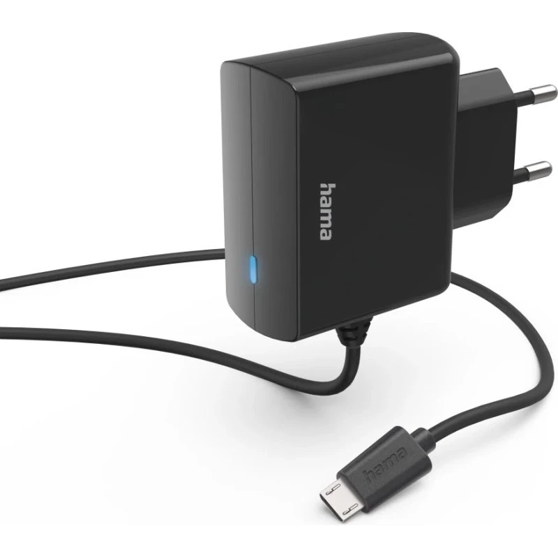 Hama Micro-USB-Ladegerät 6W (1m, Schwarz)
