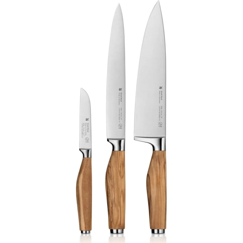 WMF Grand Wood Messerset 3-tlg, braun, Olivenholz