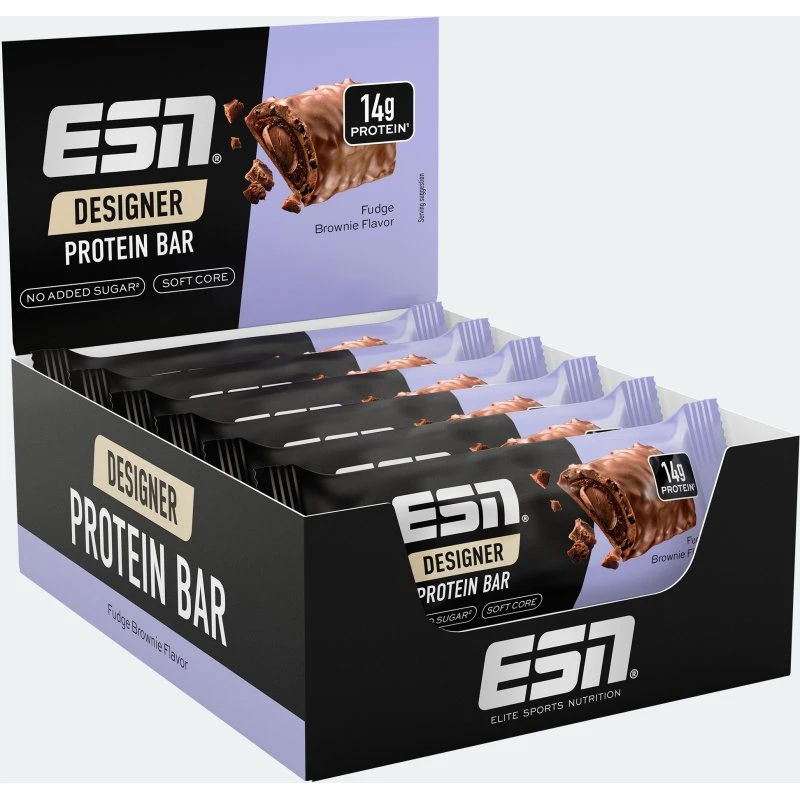 ESN Designer Bar Dark Cookie White Chocolate, 12 x 45g