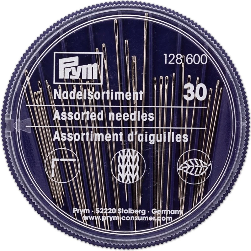 Prym Näh-, Stick- und Stopfnadelsortiment (30 Stück, silber)
