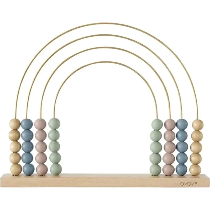 OYOY Abacus Rainbow Holz, Pastellfarben