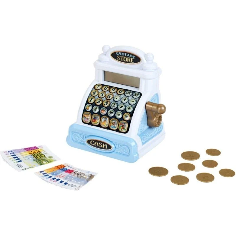 Theo Klein 9309 Vintage-Kasse mit Spielgeld & Sound