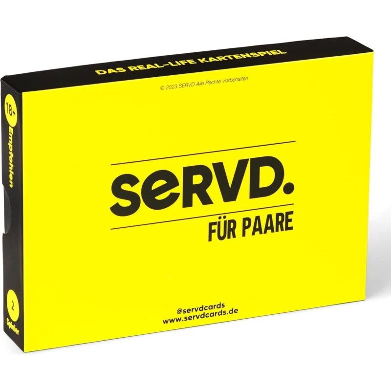 SERVD - Das Real-Life Kartenspiel für Paare