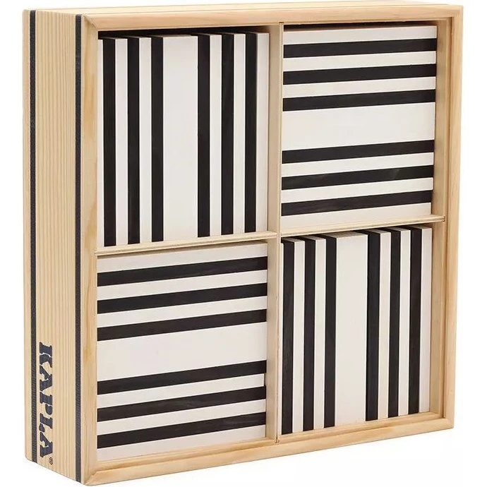 KAPLA® 100er Holzbaukasten schwarz-weiß