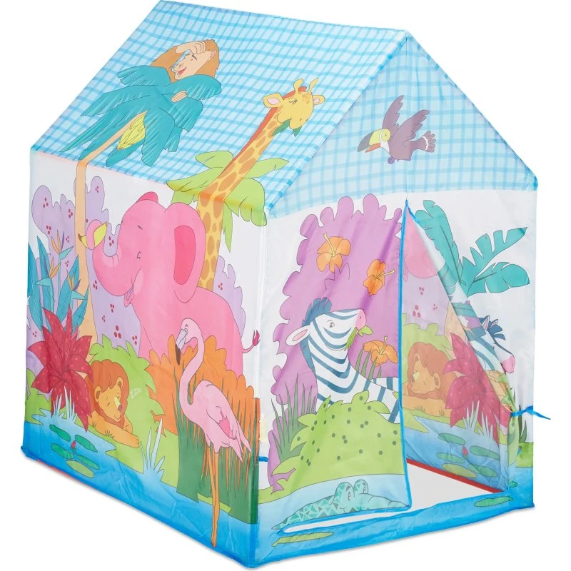 Relaxdays Spielzelt Dschungel 102 x 72 x 95 cm bunt