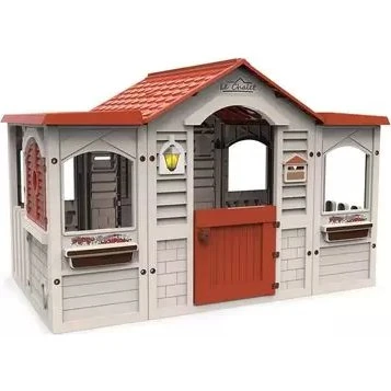 Fábrica de Juguetes Le Chalet Spielhaus mit braunem Dach, 104 x 103 x 159 cm