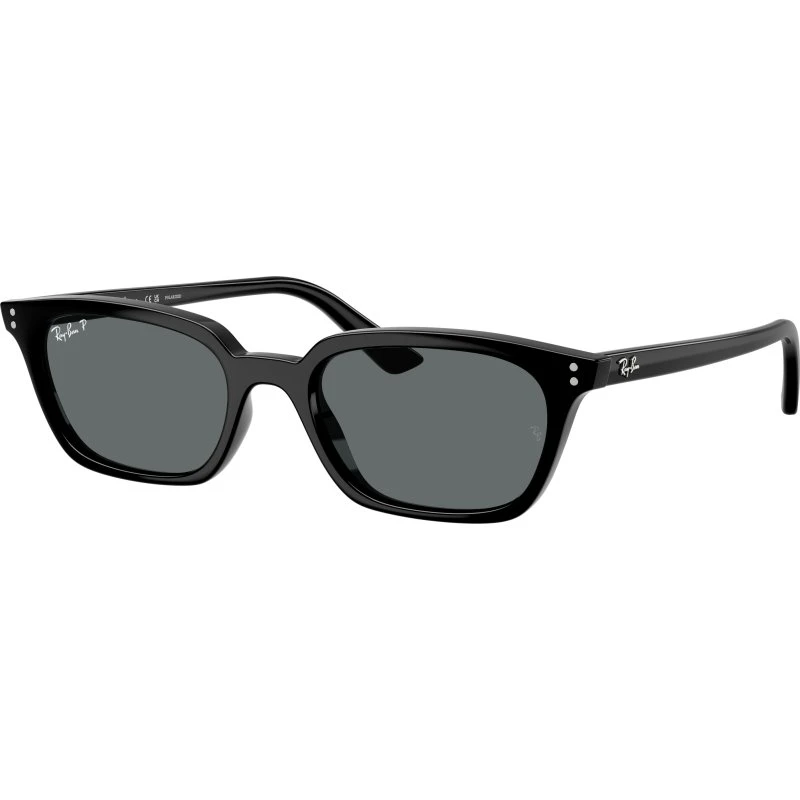 Ray-Ban RB4456 Zaya Polarisiert Schwarz/Dunkelgrau 53