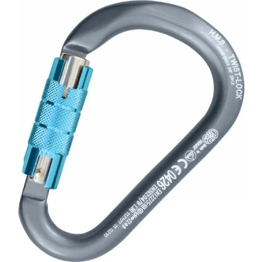 KONG HMS CLASSIC TwistLock Alu-Karabiner schwarz