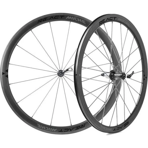 Miche RE.ACT Laufradsatz 28" SH Felgenbremse Clincher Schwarz