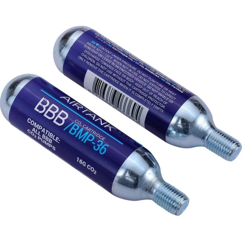 BBB AirTanks BMP-35 CO2-Patronen 2x16g, messing