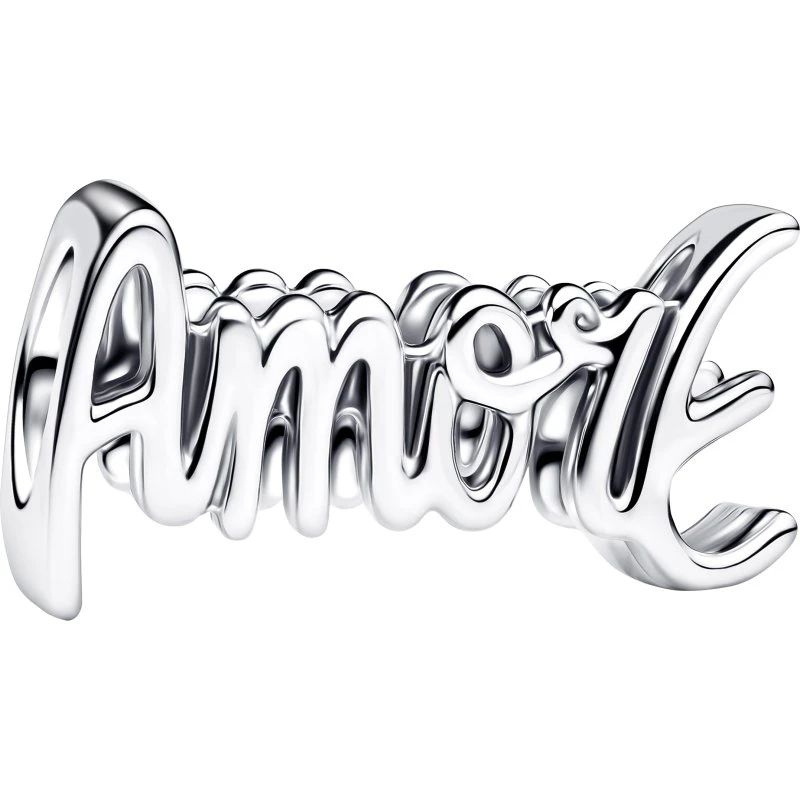 Pandora Amore Schrift Charm 794434C00 aus Sterling Silber