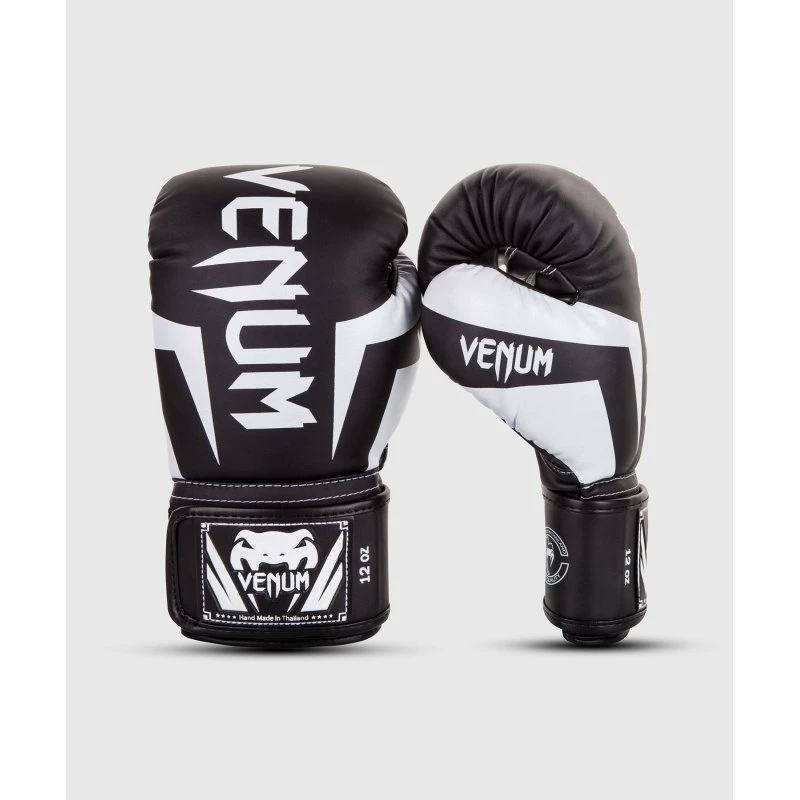 Venum Elite Boxhandschuhe Schwarz/Weiß 12 Oz