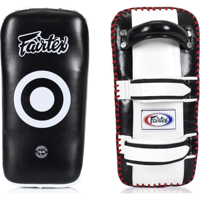 FAIRTEX KPLC2 Thaipratzen Leder schwarz-weiß (Paar)