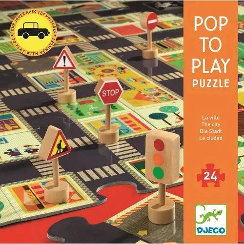 Djeco Riesenpuzzle Die Stadt 24 Teile