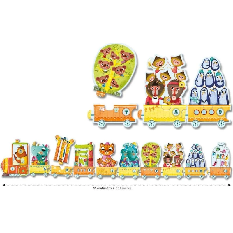 Djeco DJ08150 Lernpuzzle Erste Zählen