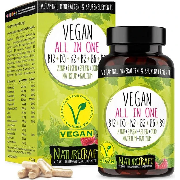 NatureCraft Vegan All-In-One 120 Kapseln