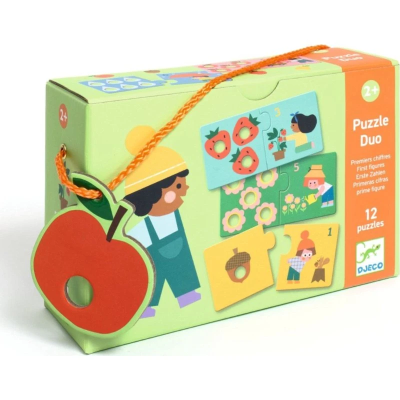Djeco Puzzle Duo Erste Zahlen ab 2 Jahren