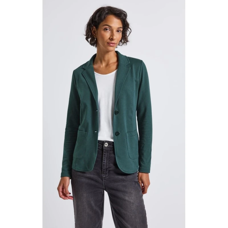 Street One Kurzblazer Baumwolle Stretch